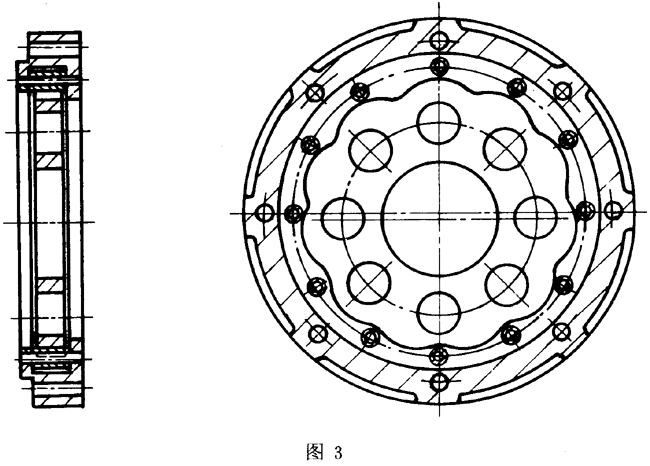 擺線針輪行星傳動 圖示方法