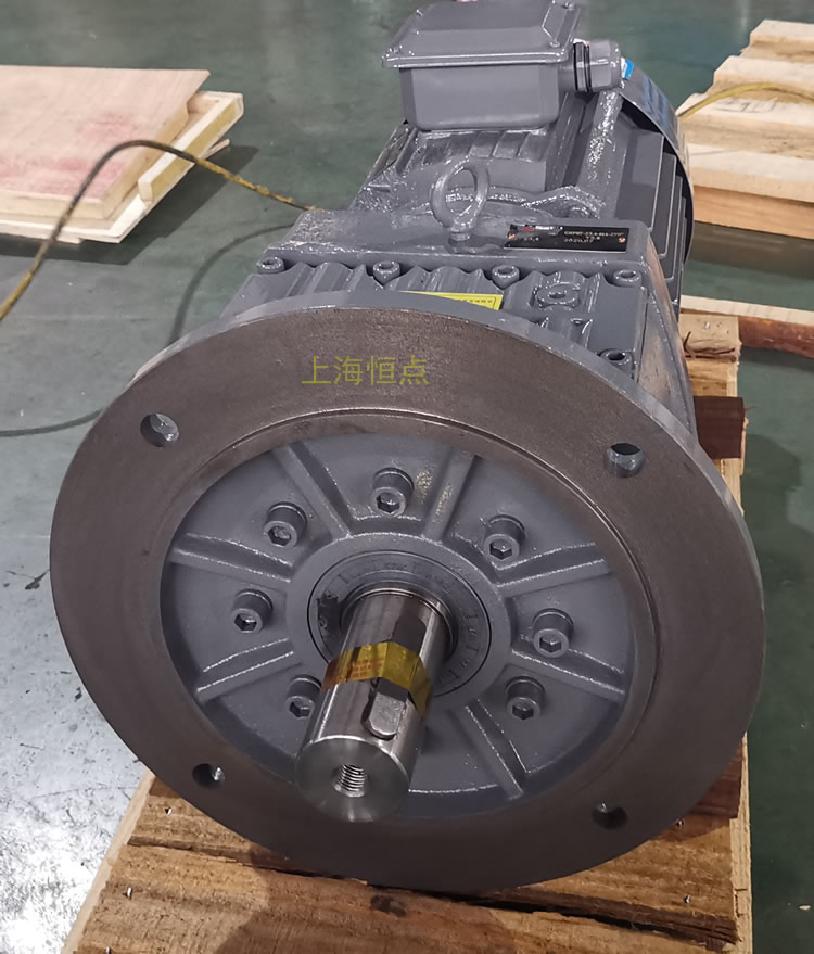 RF87減速機，立式安裝，輸入配電機，實物照片如下
